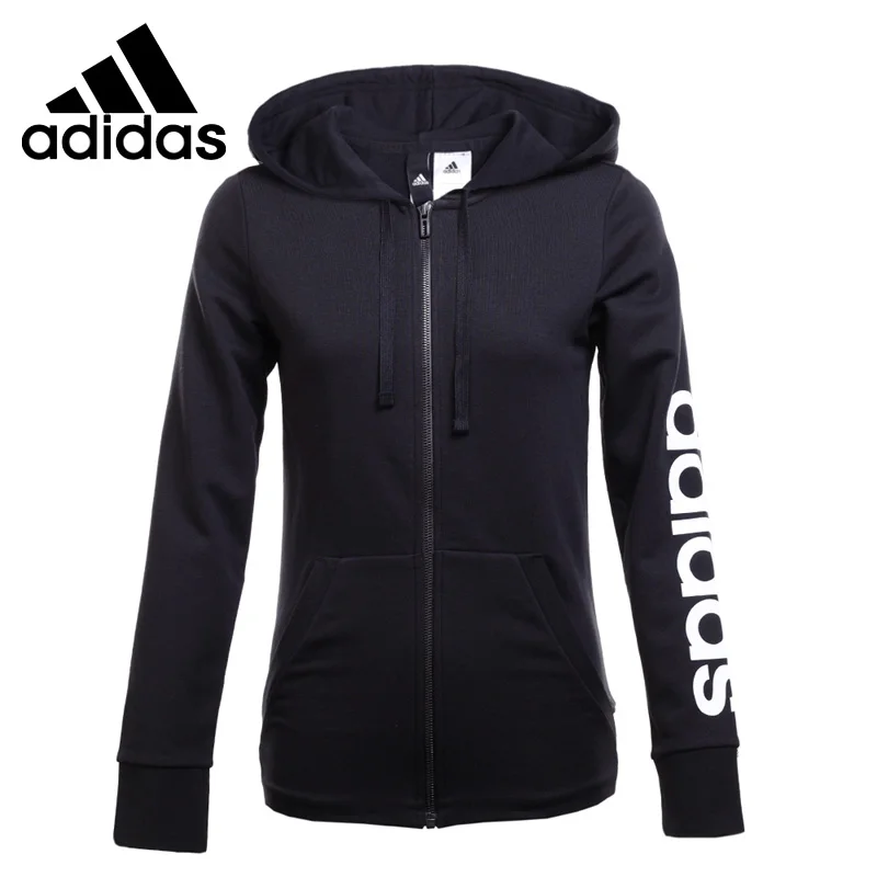 Оригинальное новое поступление 2018 женская спортивная куртка с капюшоном Adidas ESS LIN
