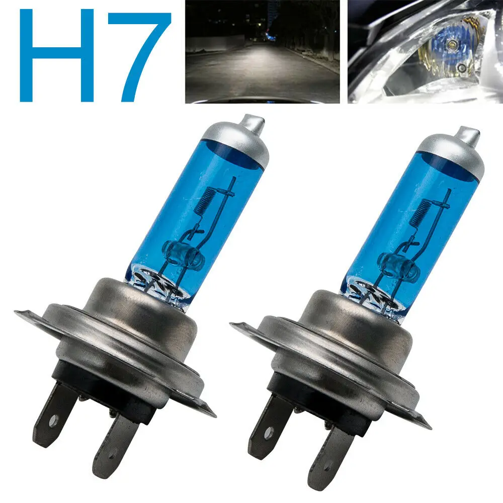 12V 100W 8500K ксеноновых фар, Высокопрочная конструкция супер с отбеливающим эффектом выглядят головной светильник лампы Светильник лампы H7 автомобилей головной светильник лампы