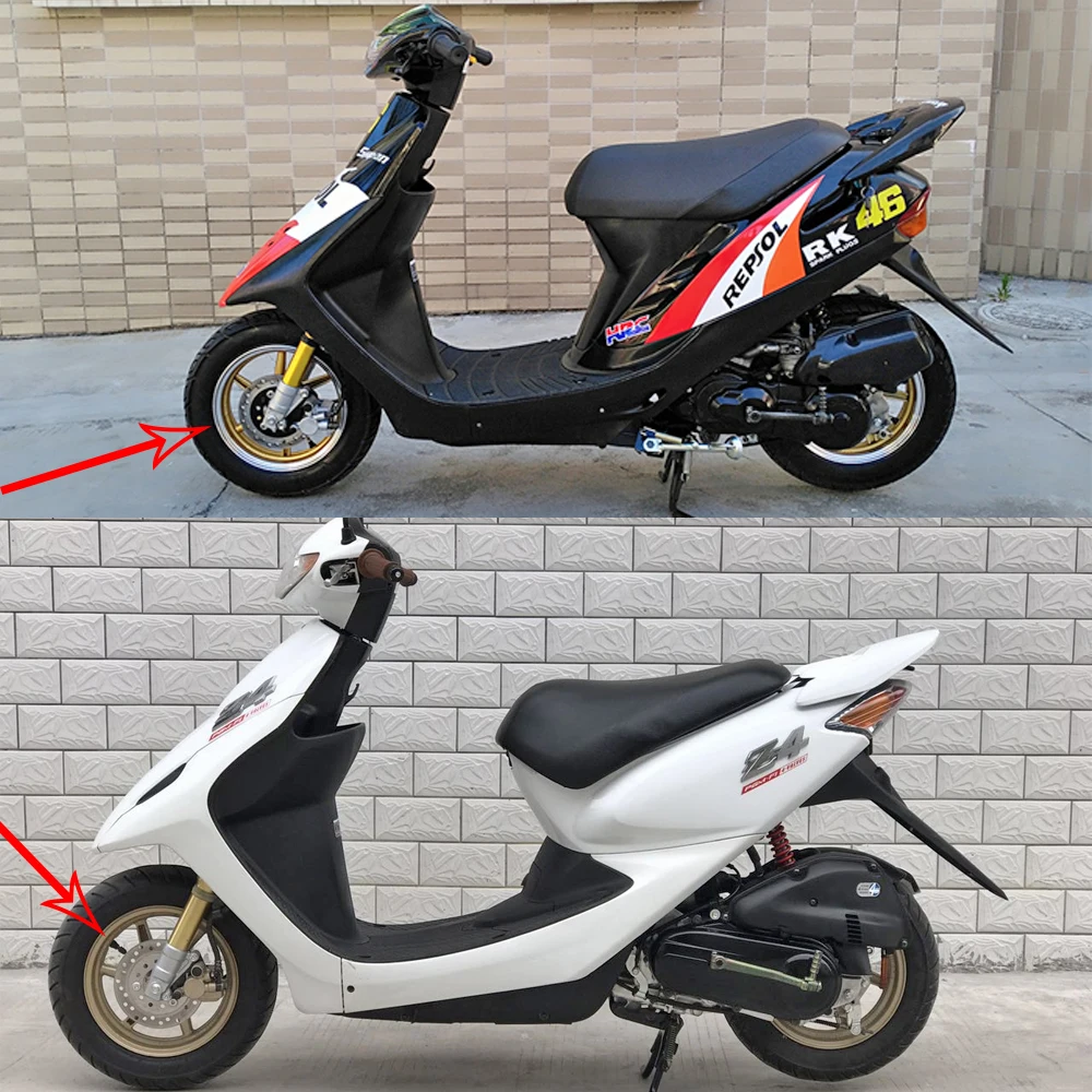 Мотоцикл изменение колеса дисковый тормоз для DIO AF18 AF27 AF28 Z4 ZX AF34 AF35 10-дюймовая шпилька для Алюминий сплава передние задние колеса обода