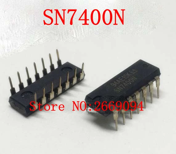 

50 шт./100 шт. Новый SN7400N 7400N 7400 DIP14 посылка Logic Gate четыре 2 входа положительный NAND Gate