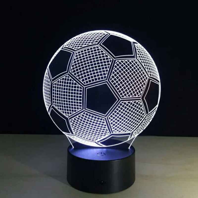 2018 новейший 3D креативный акриловый светодиодный ночник 7 цветов Изменение