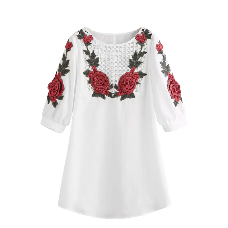 Модное женское белое кружевное мини-платье для вечеринки с вышивкой Mujeres Vestidos Для