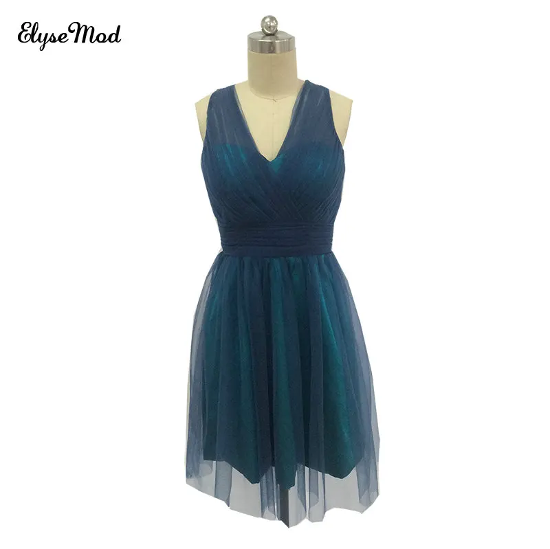 Женское ТРАПЕЦИЕВИДНОЕ платье без рукавов подружки невесты из тюля мини для