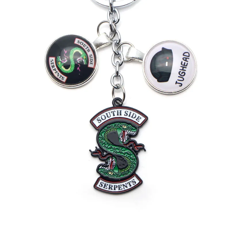 P2814 Dongmanli Riverdale TV jewelry Metal Enamel key chains key rings Car keychain for key Fans gift Fashion accessories