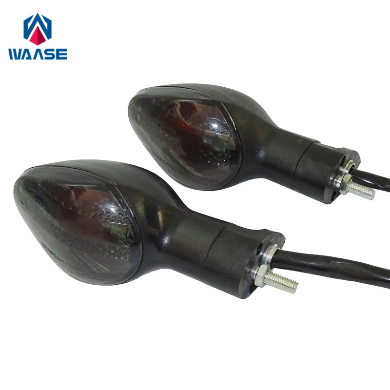 

waase Rear Turn Signals Blinker Indicator Bulb Light Lamp Smoke For HONDA CB1000R CB1300/S NC700S NC700X CB500X CBR500R CB600F