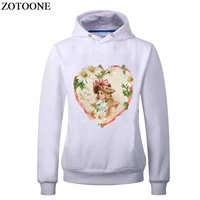 zotoone heat transfers for clothes flower angel patch diy t shirt iron on transfer letters patch heat press applique decoration