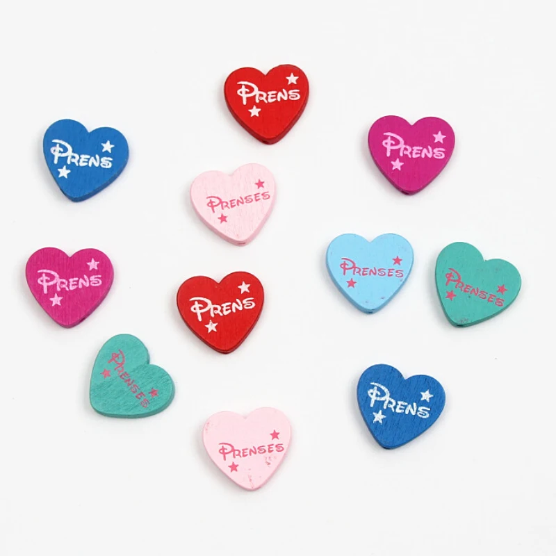 30 шт. деревянные бусины в форме сердца 21 х23 мм|beads spacers beads|heart wooden beadsspacer beads |