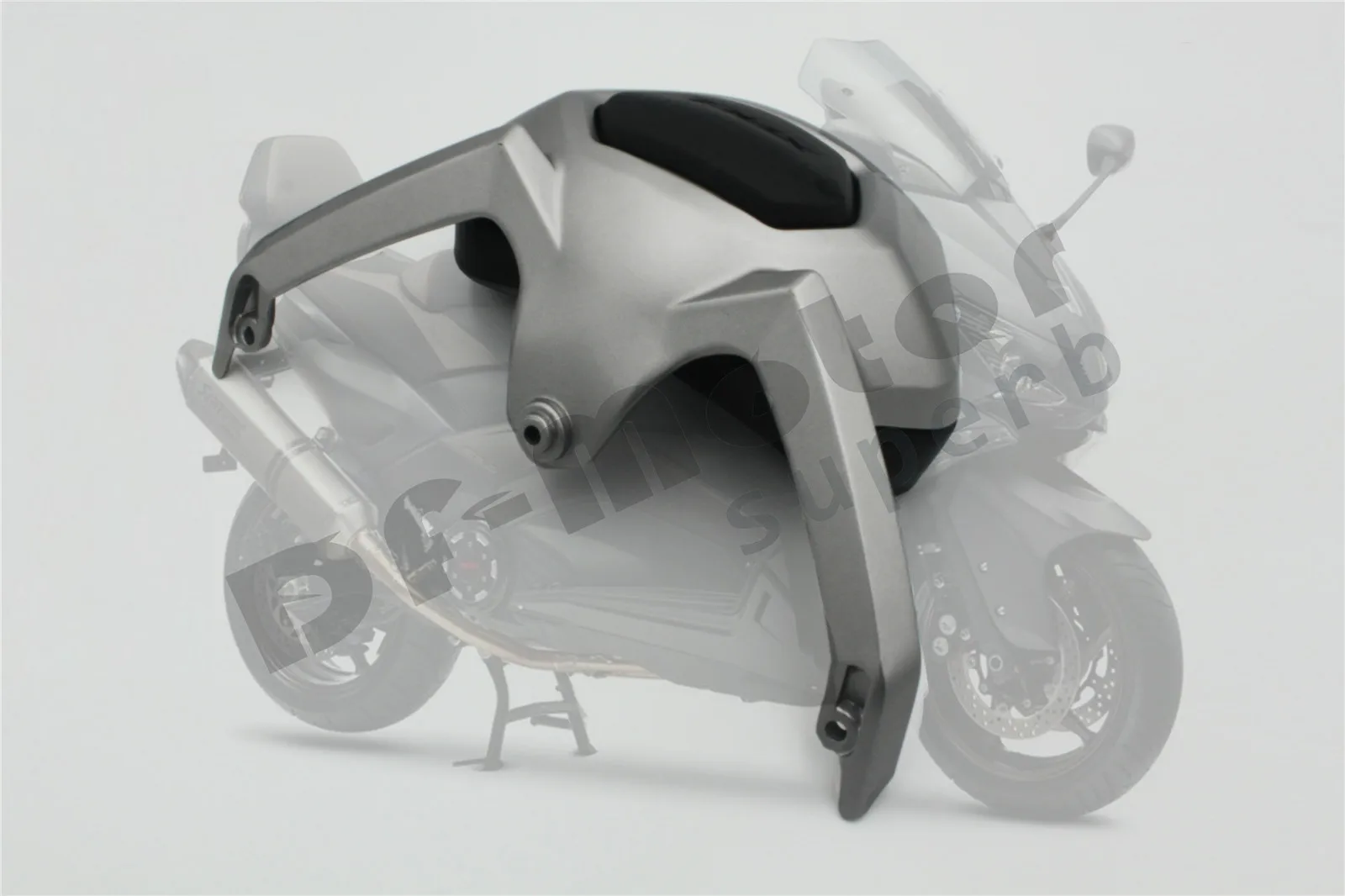 Для YAMAHA T-MAX TMAX 530 TMAX530 2012 2013 Аксессуары для мотоциклов спинка пассажирская спинка оставаться черный, серебристый цвет - Цвет: AS-0513-BK-SR