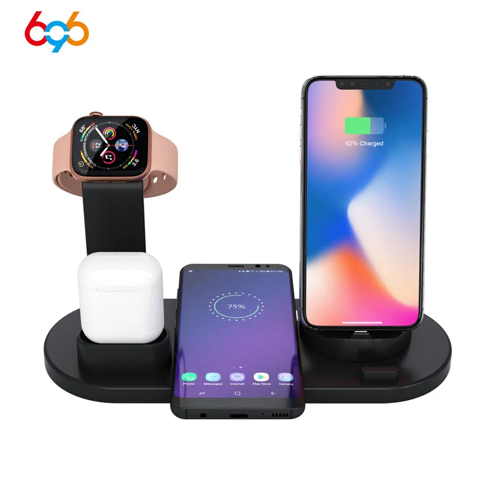 696 YM-UD15 многофункциональное 3 в 1 вращающееся зарядное устройство для iphone/micro usb/type-c