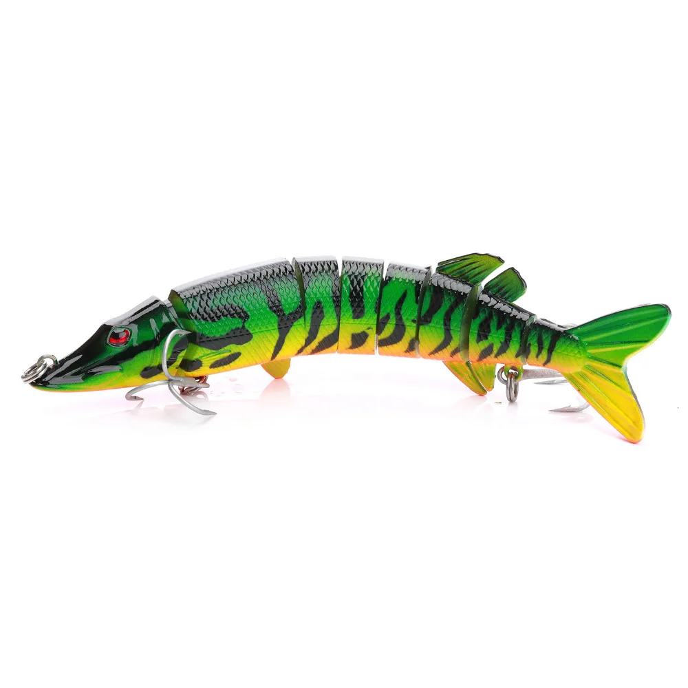 VTAVTA 1 pc Artificial lure bait 12.5cm 20g Fishing tackle Wobblers Pike Lure Multi Jointed swimming Bait for fishing | Спорт и