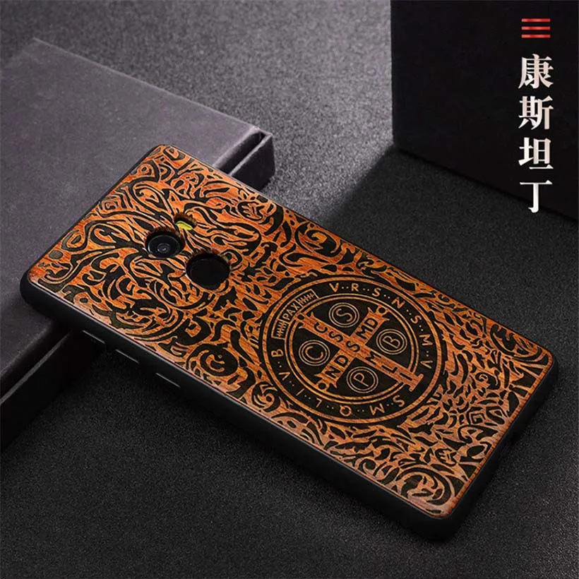 as picture Xio mi x 2 Чехол mi x2 чехол TPU резная Роза деревянный ящик Coque Boogic Xiaomi mi x 2 Деревянный чехол для телефона s - Цвет: as picture
