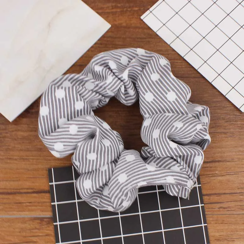 ALTOBEFUN женские аксессуары для волос в горошек полосатые резинки девочек модный