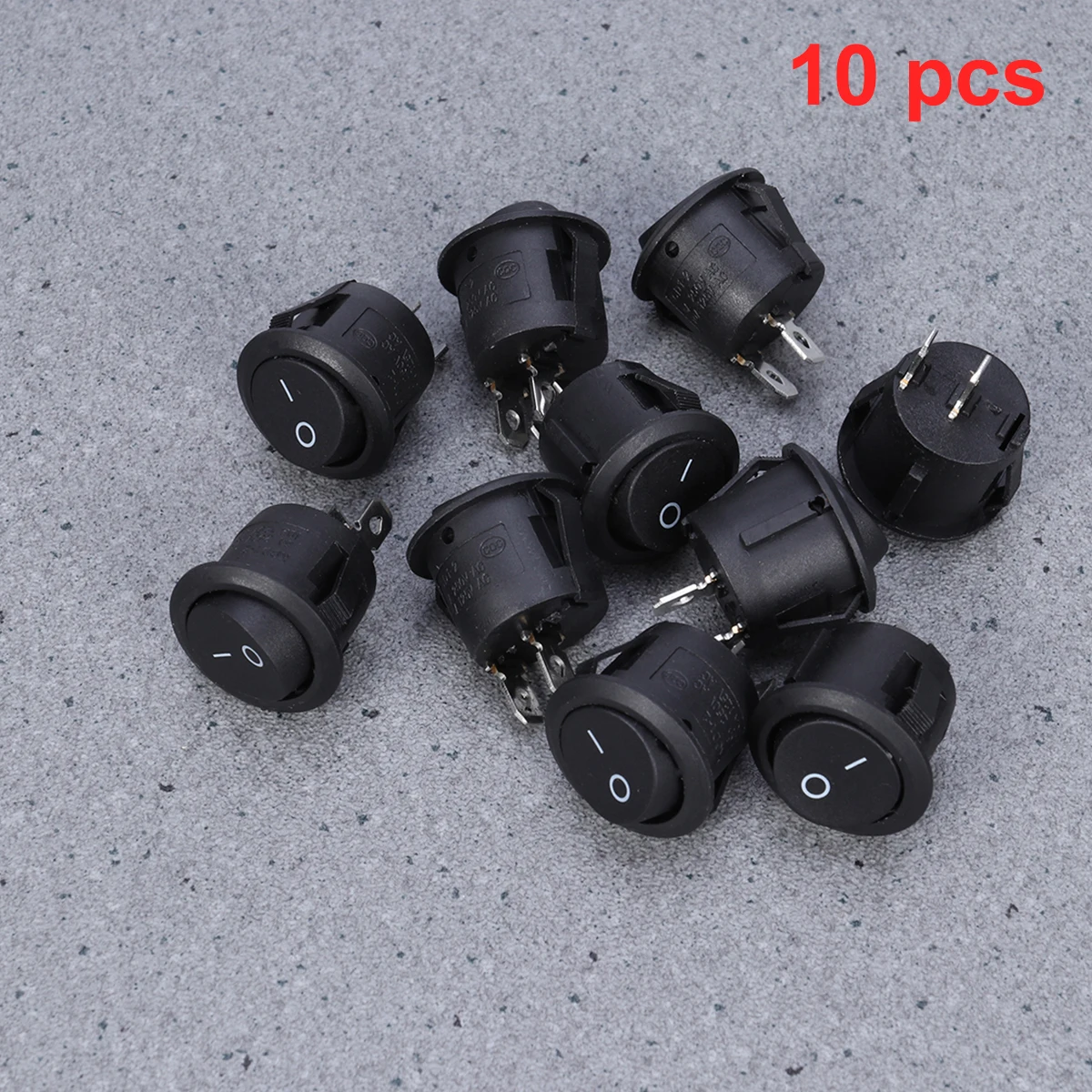 10 шт. 2 контактный простая в использовании круглый Кулисный Переключатель