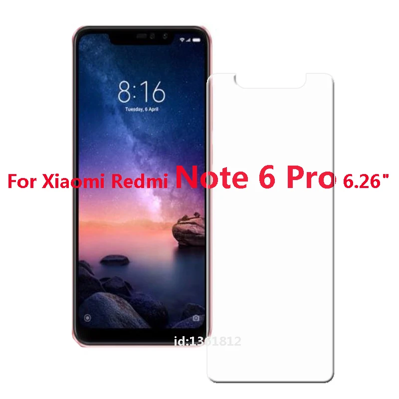 

For Xiaomi Redmi Note 6 Pro Tempered Glass High Quality New Screen Protector Film For Xiaomi Redmi Note 6Pro Phone Glass