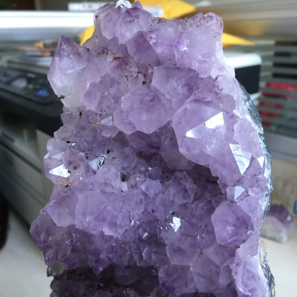 2,5 кг природного Purply аметистовый геодезический с лечебным действием, образцы кристаллы украшения дома Хэллоуин украшения или Кухня аксессуары
