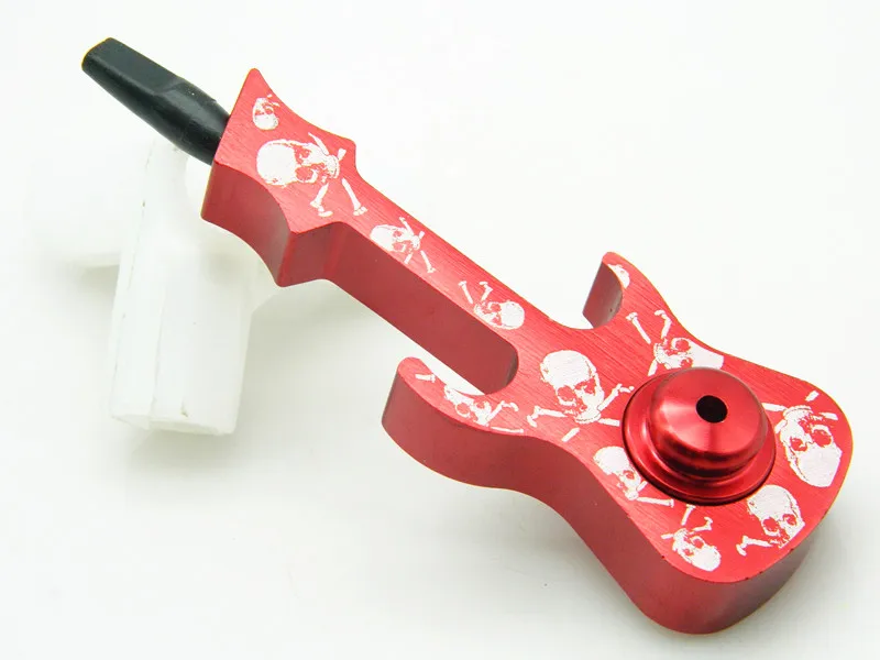 1 шт. Новая мода скрипка стиль металлическая алюминиевая гитара табачная трубка