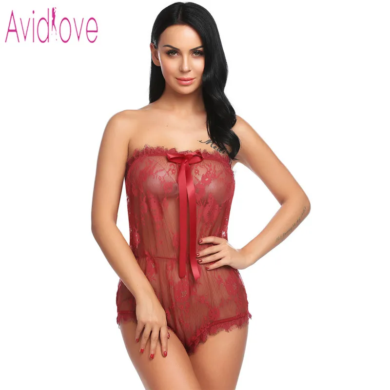 Кружевное нижнее белье Avidlove сексуальное Эротическое для женщин прозрачный