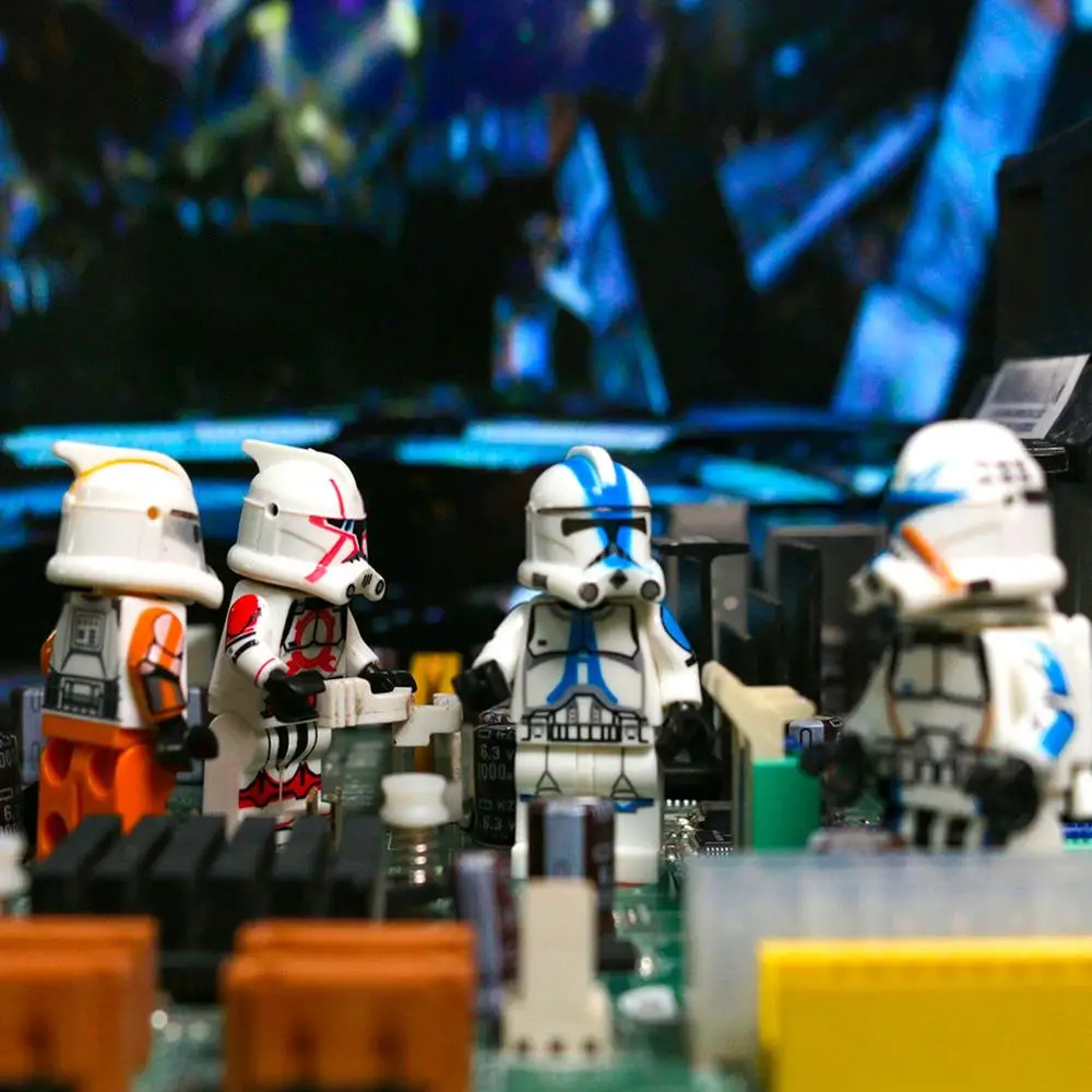 Legoingly Звездные войны строительные блоки штурмовик Дарт Вейдер Хан Solo джедай Йода