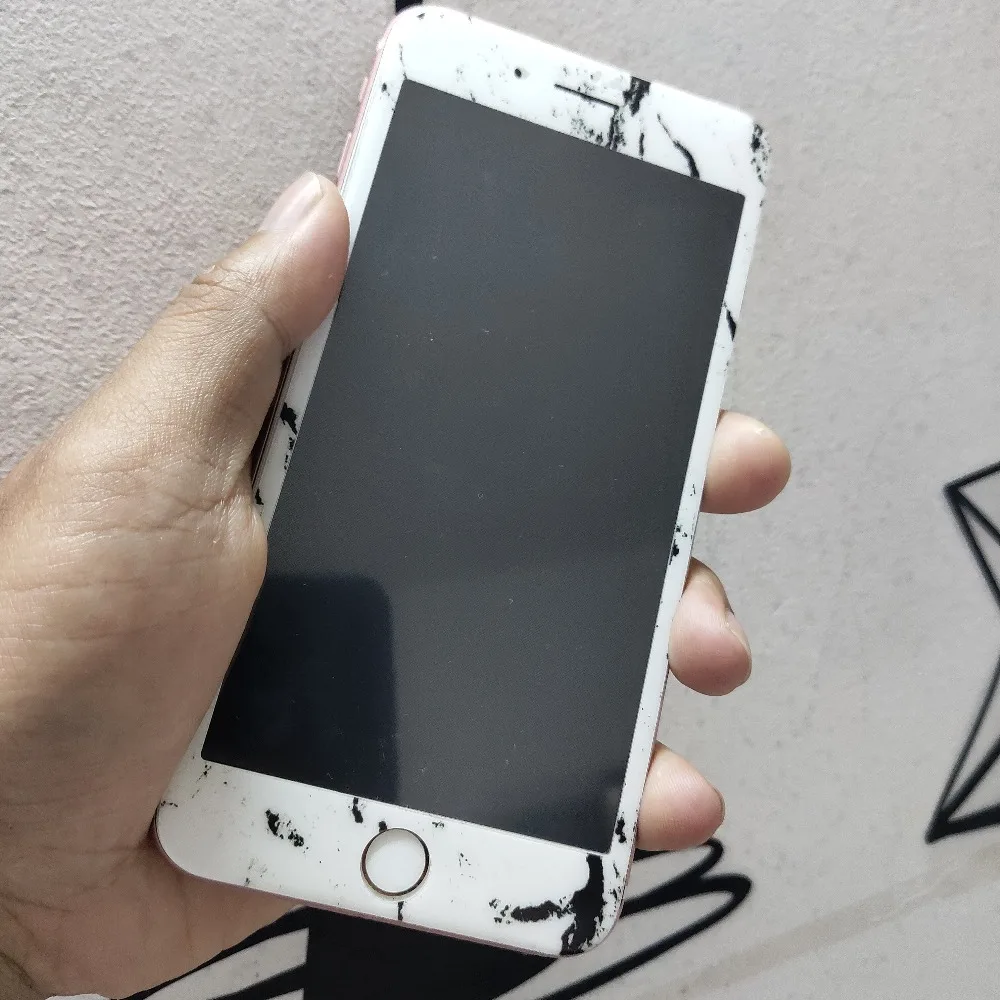 Милые мрамор полный экран 3D цветная Защитная пленка для экрана из закаленного