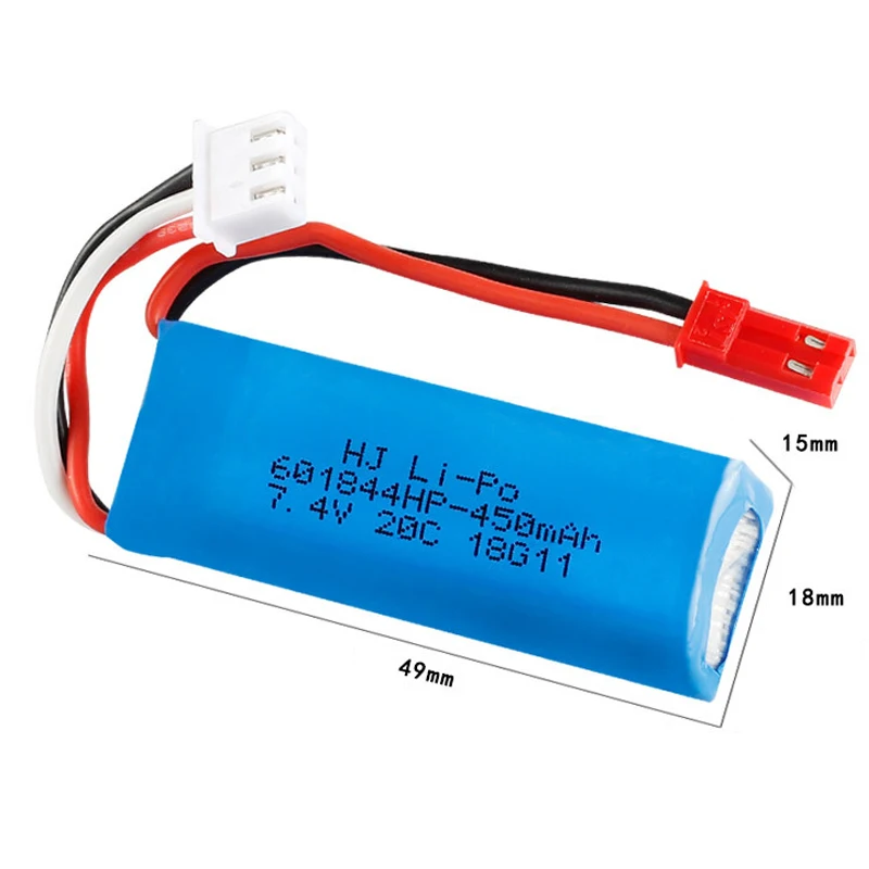 7 4 в 450 мАч 20C 601844 2S литий полимерный аккумулятор WLTOYS P929 P939 K979 K989 K999 K969 удаленный