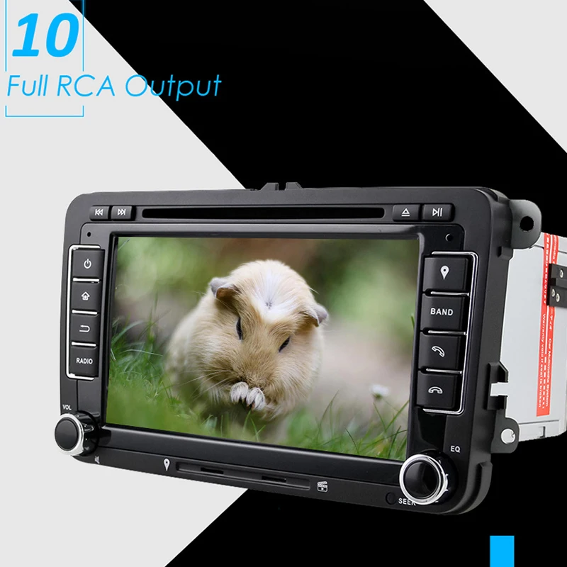 Eunavi Octa Core Android 9.0 2 Din Car dvd player For VW GOLF JETTA POLO TOURAM PASSAT B6 GPS Navi Stereo Radio touch screen usb |