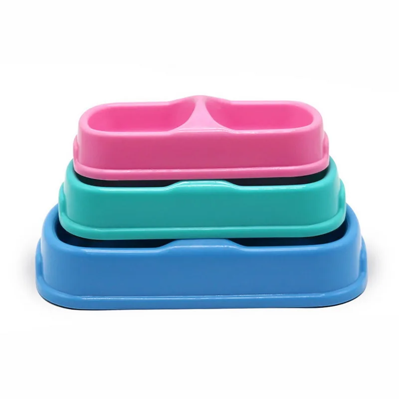 Hoomall Double Pet Bowls For Dog Puppy Kitten Cats Food Water Feeder Pets Supplies Feeding Dishes Cats Dogs Bowl Pet Supplies