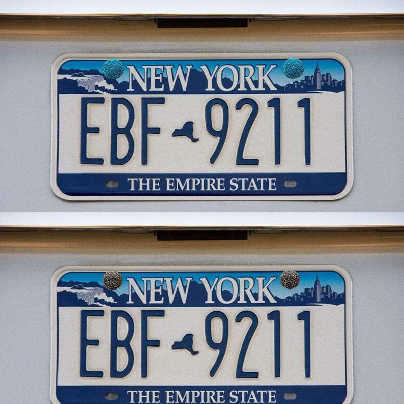 2 шт./компл. Bling Рамка для номерного знака автомобиля рамка пурпурного цвета гайка