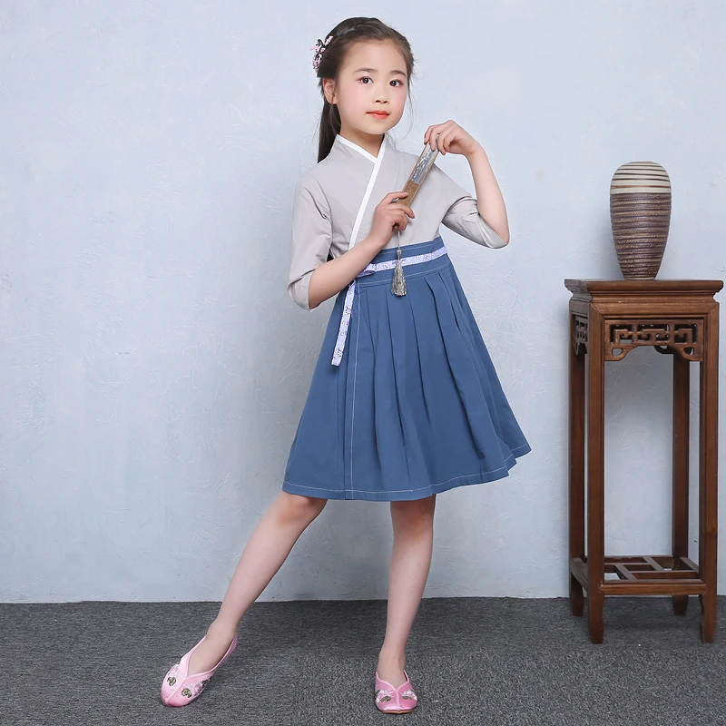 Костюм для китайского народного танца ханьфу 5 цветов|clothing for performances|hanfu clothingfolk dance