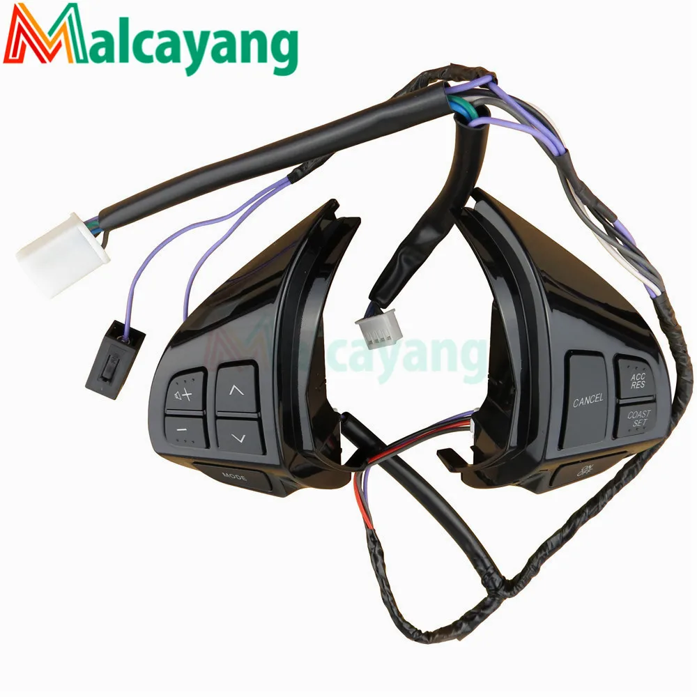 Set For Mitsubishi ASX Outlander XL 07-12 Steering Wheel Cruise Control Buttons Remote Control Volume Switch car accessories Black - Цвет: Set