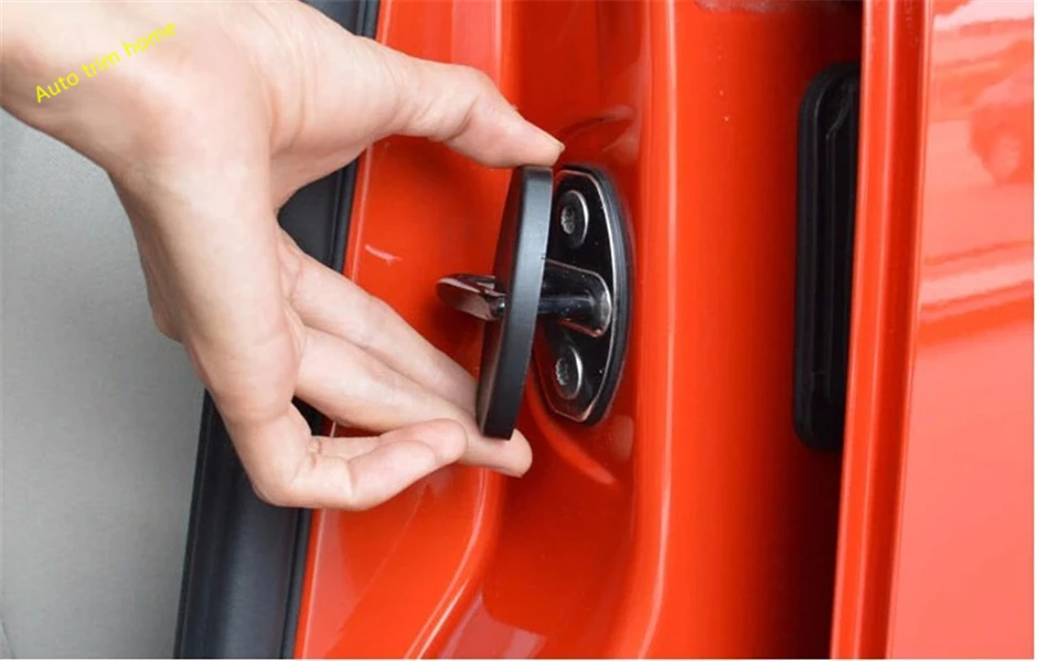 

Inner Door Lock Buckle Pad Guard Protective Cover Trim Accessories 4 Piece Fit For Volkswagen T-Roc 2018 2019 2020 2021 Plastic