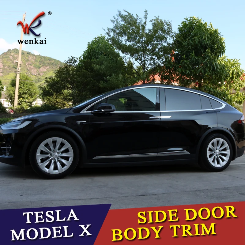 WK автомобильный чехол для Тесла Model X 2016 2017 2018 ABS хромированный боковый литья
