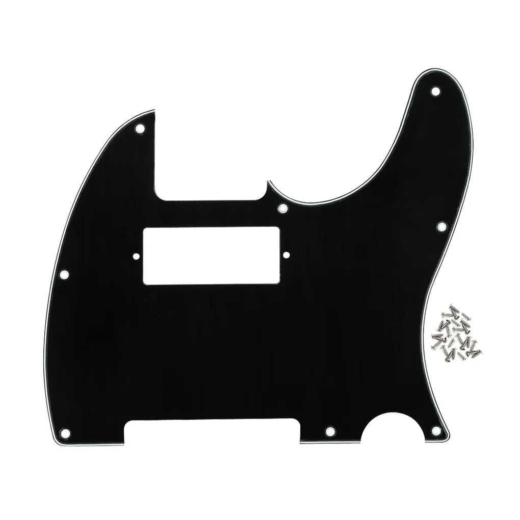 Мини-хамбакер Guiatr Pickguard черный ПВХ 3-слойный с винтами для гитарных частей и