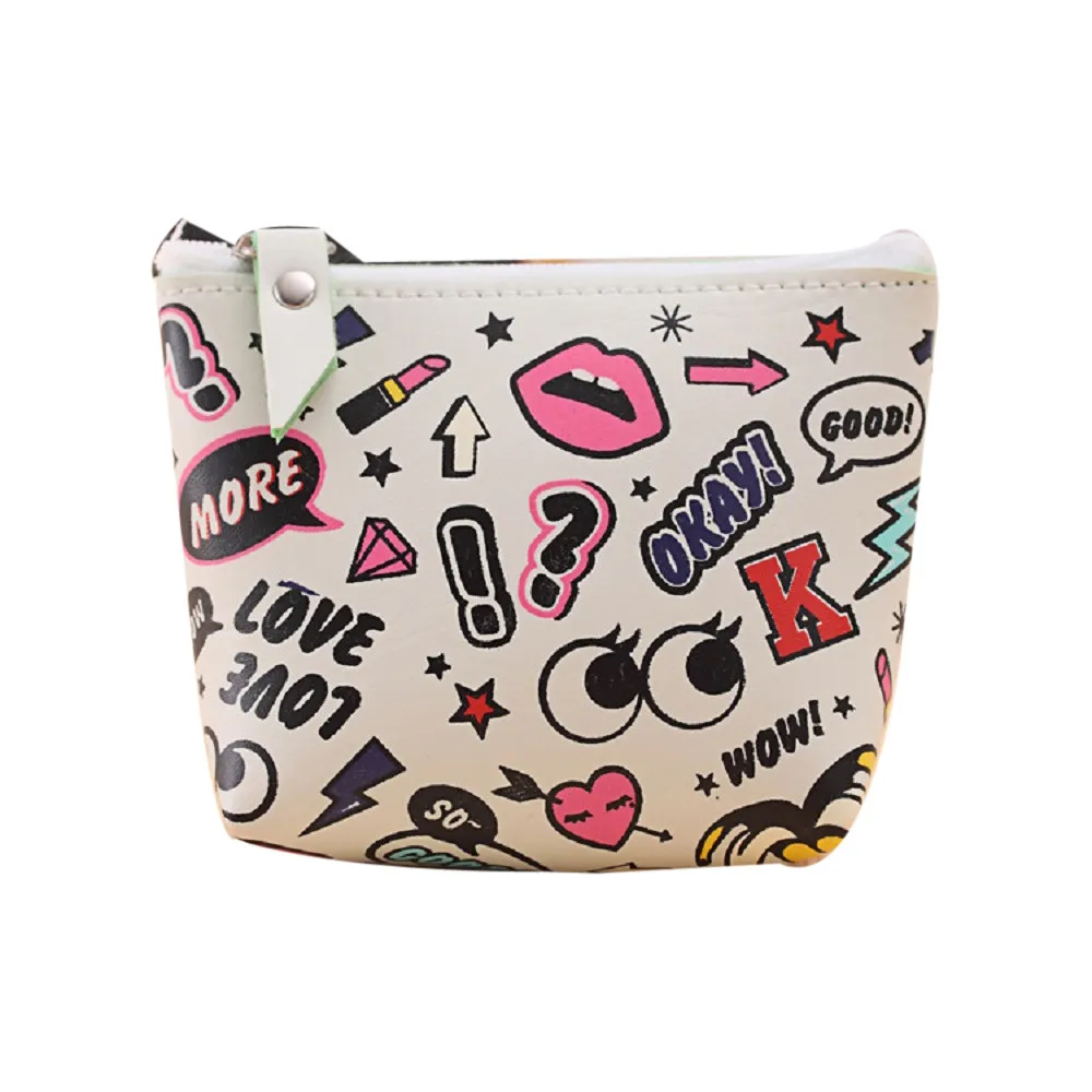 Женский милый модный кошелек для монет сумка смены ключей черный Bolsa Feminina Pequena Da