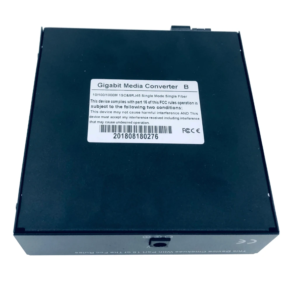 1550nm B гигабитный волоконный коммутатор Ethernet оптический медиаконвертер одиночный волоконный одномодовый 1,25G fiebr порт 8 10/100M RJ45