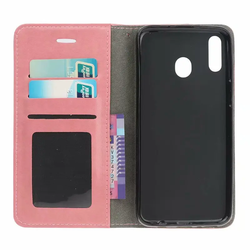 Кожаный чехол-книжка чехол для samsung Galaxy A10 A20 A30 A40 A50 A70 M10 M20 M30 чехол Крышка принтом в виде кошачьей мордочки Cat специальный чехол-портмоне с функцией подставки чехол с ремешком