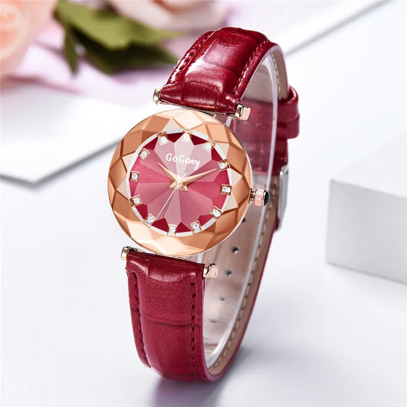 Женские наручные часы Exquis прямоугольные выпуклые стеклянные с круглым