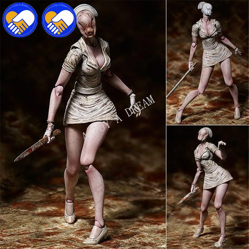 Новый манга анимация игрушки Figma SP-061 Silent Hill 2 без лицо медсестры блистер голова