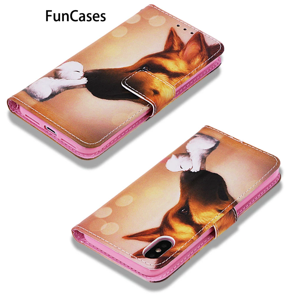 Чехлы для телефонов чехол iPhone X задняя крышка с пандой Estojo СПС Apple carcaso XS PU кожаный