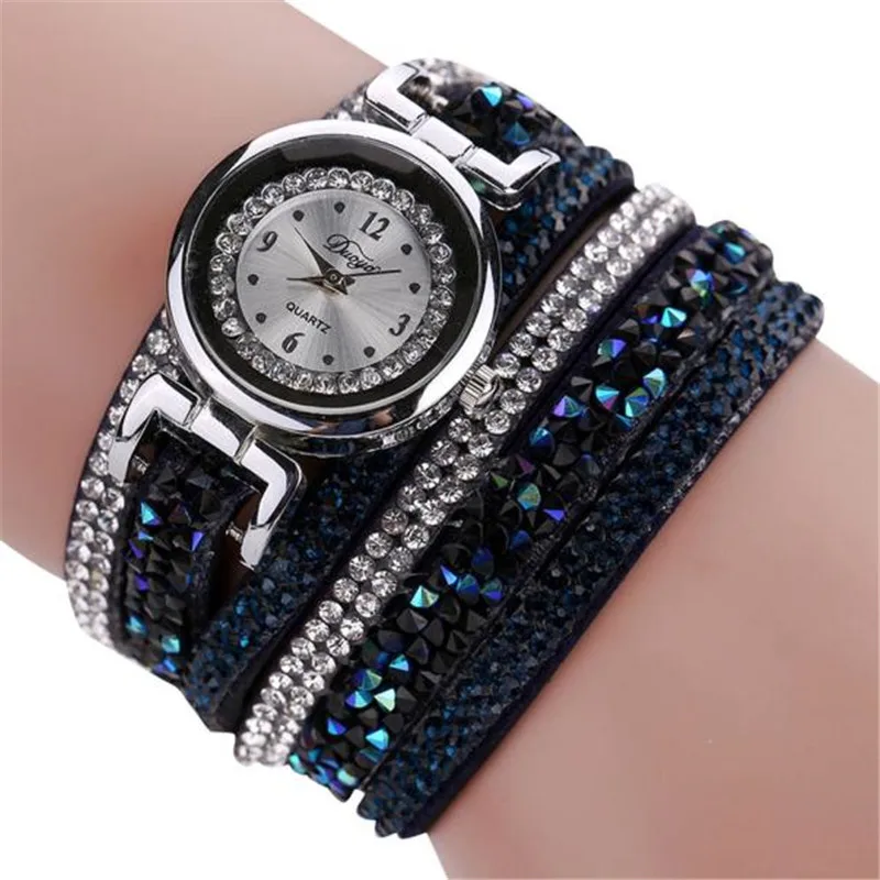Relojes Mujer 2018 женские часы Шикарный кожаный браслет с алмазами наручные подарок Relogio