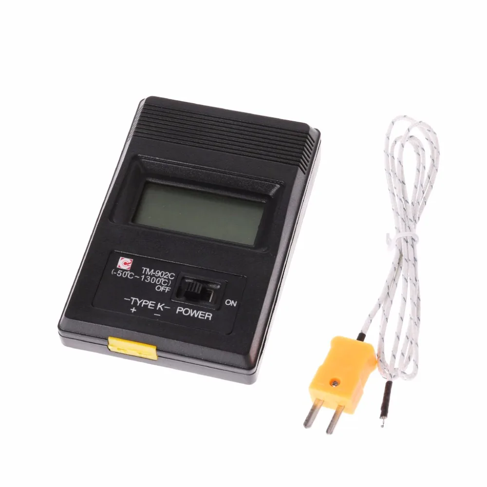 TM-902C измеритель температуры K Тип lcd Цифровой термометр термопары зонд 1300 Цельсия тестер инструменты
