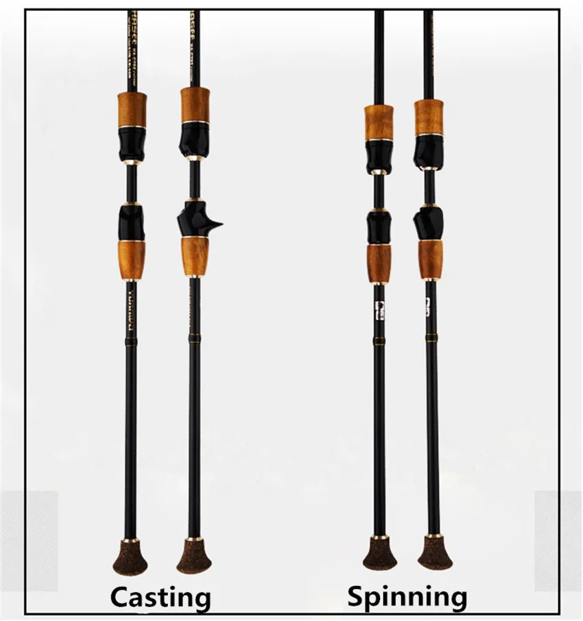 YUANWEI 1,8 m 2,1 m удочка для заброса приманки ML M MH power 2 секции baitcasing Rod Canne A Peche карбоновая удочка для приманки