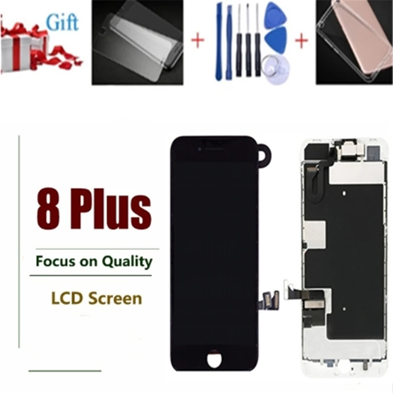 Retina Дисплей для iPhone 8 Plus LCD сенсорный экран дигитайзер полная сборка с фронтальной