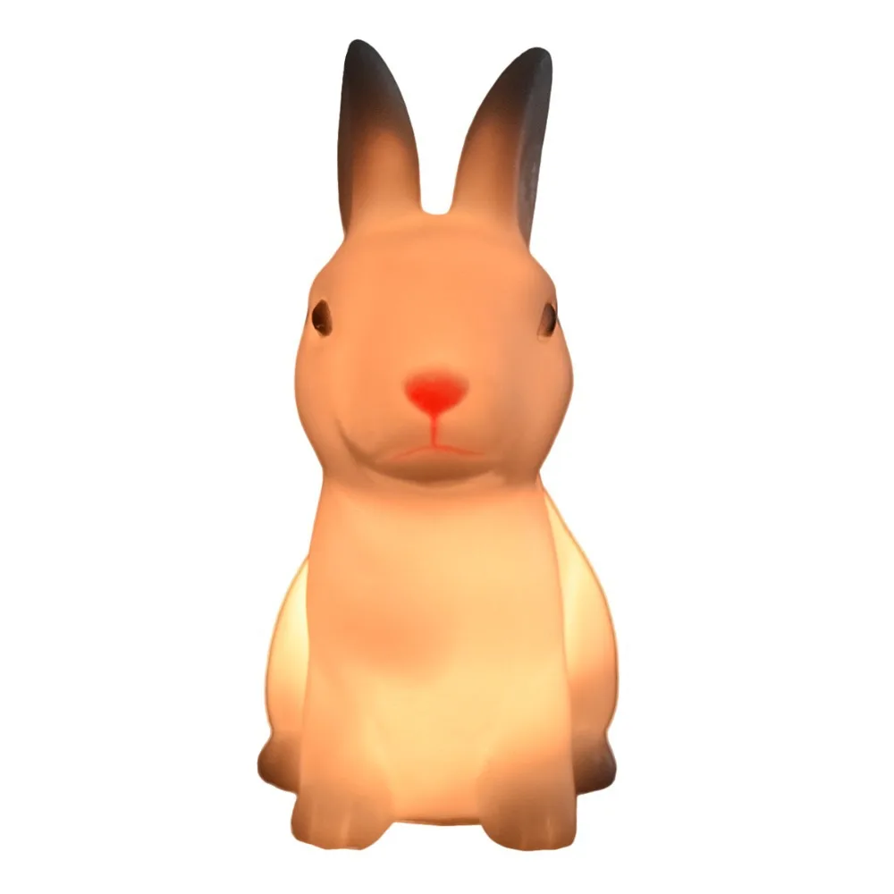 Look!Plastic Rabbit Night Light Switch DC 0-5W Holiday Children Lights Animal LED Christmas Lamps | Освещение