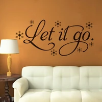 2015 new let it go zy8370 living room bedroom decor sofa tv backdropn home decal waterproof removable wall stickers