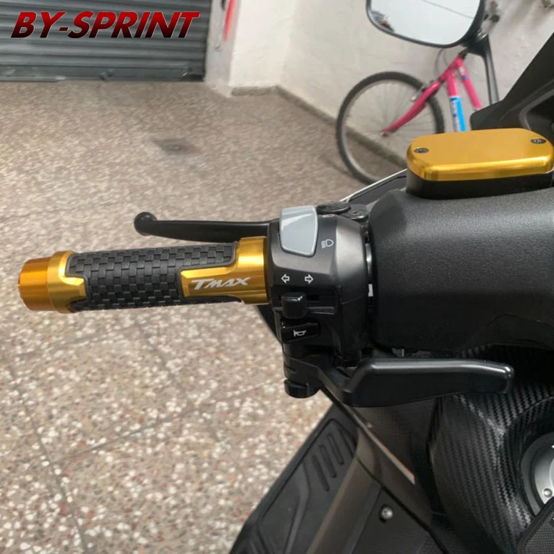 Новые аксессуары для мотоциклов, CNC руль, рукоятки для YAMAHA TMAX T-MAX 530 500 TMAX530 SX DX- с логотипом