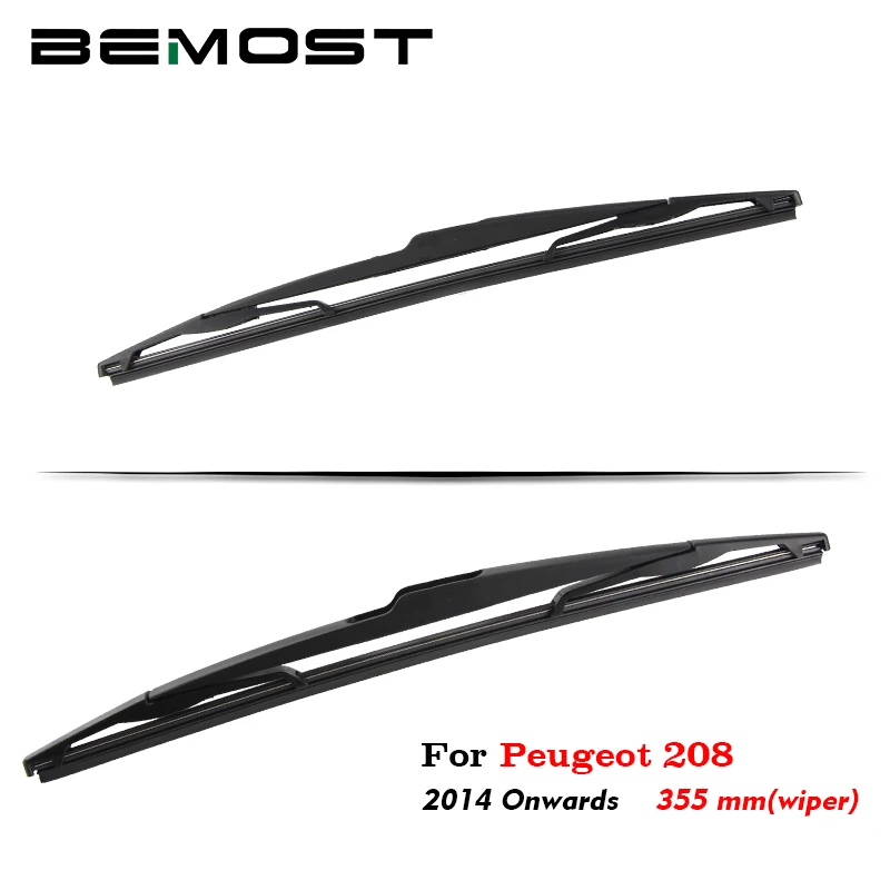 

BEMOST Auto Car Rear Windscreen Windshield Wiper Arm Blades Soft Natural Rubber For Peugeot 208 355MM 2014 2015 2016 2017 2018