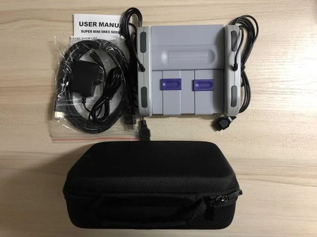 Мини HD HDMI ТВ Видео игровая консоль ручной ретро семейная игровая консоль встроенный 821 классический для SNES игр двойной геймпад PAL& NTSC - Цвет: HDMI-821-with bag