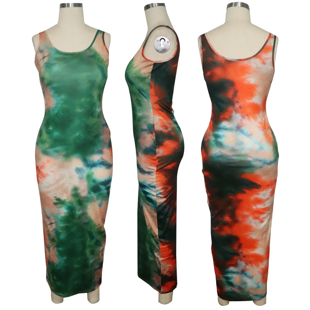 Доставка женское новое трикотажное винтажное длинное обтягивающее платье без