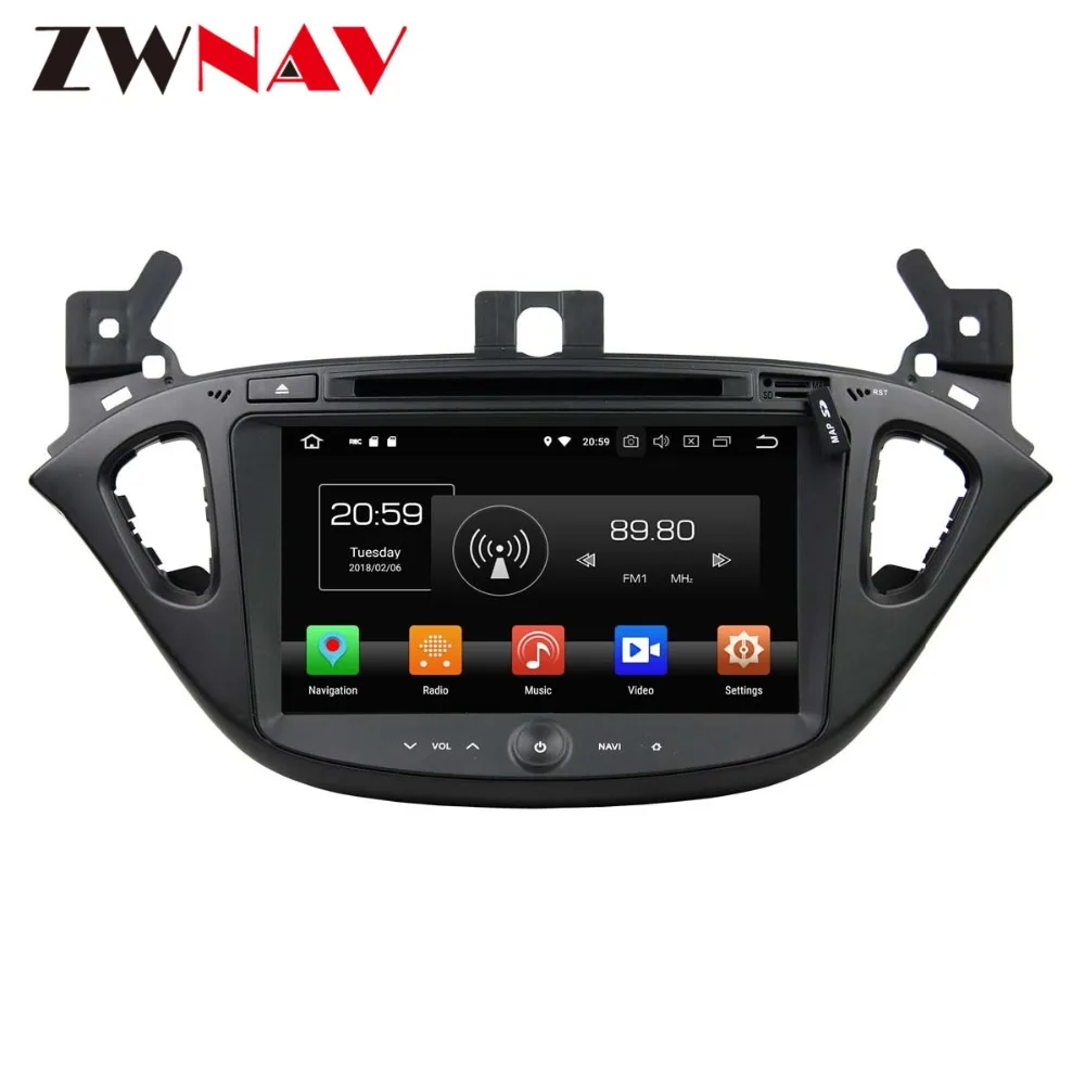 Android 9 4+ 64G Автомобильный dvd-плеер gps навигация для Opel CORSA головное устройство мультимедийный плеер магнитофон