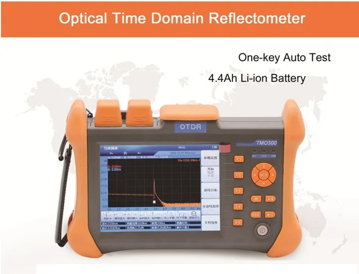 TMO-300-SM-A 28/26dB 1310/1550nm SM OTDR Тесты er Встроенный 10 мВт VFL волоконно-оптический Тесты инструменты
